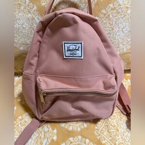 Herschel Supply Company Pink and Red Striped Backpack
